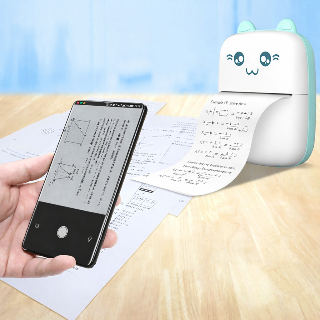 Melixy Mini Pocket Printer – Bluetooth Thermal Photo & Label Printer