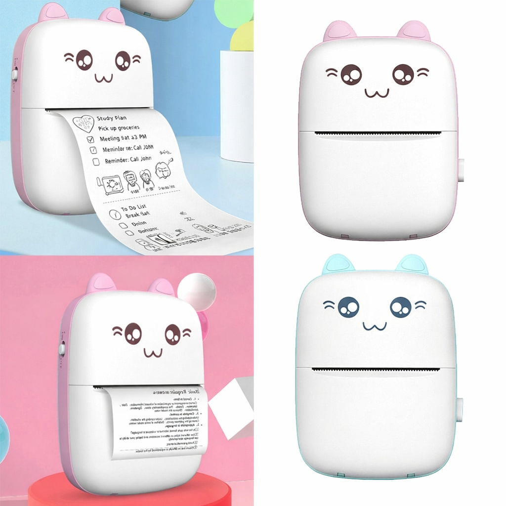 Melixy Mini Pocket Printer – Bluetooth Thermal Photo & Label Printer