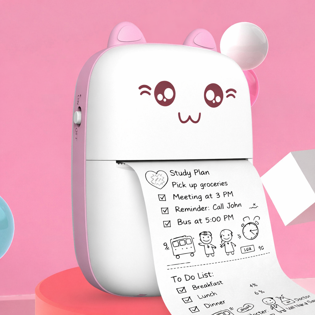 Melixy Mini Pocket Printer – Bluetooth Thermal Photo & Label Printer