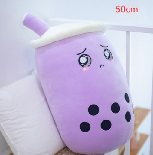 Melixy Boba Buddy Plush – Strawberry Milk Cup