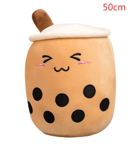 Melixy Boba Buddy Plush – Strawberry Milk Cup