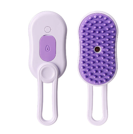 3-in-1 Steamy Pet Grooming Brush – Electric Spray Cat & Dog Comb for De-Shedding, Detangling & Massage